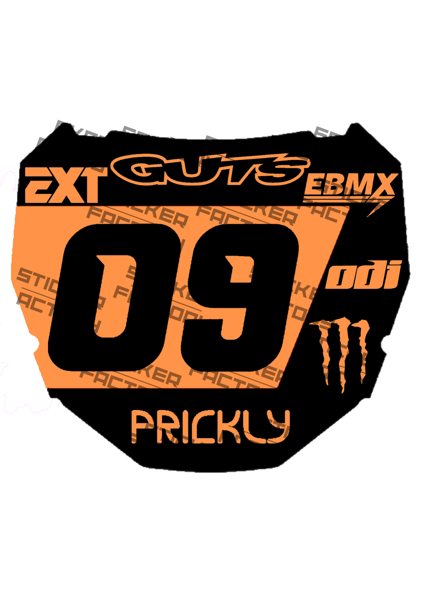 Naklejka na Odi Plate (styl 3)