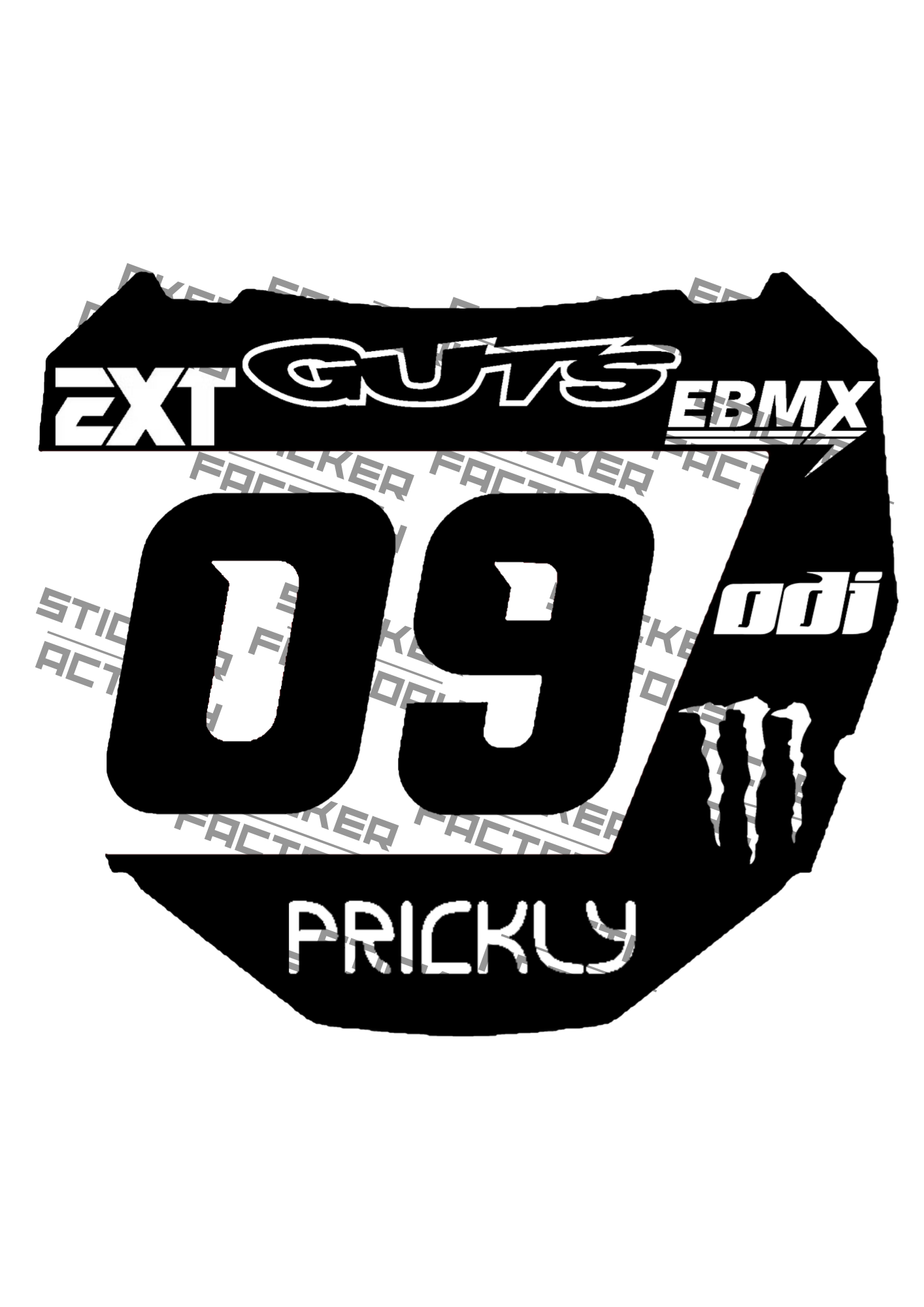 Naklejka na Odi Plate (styl 3)