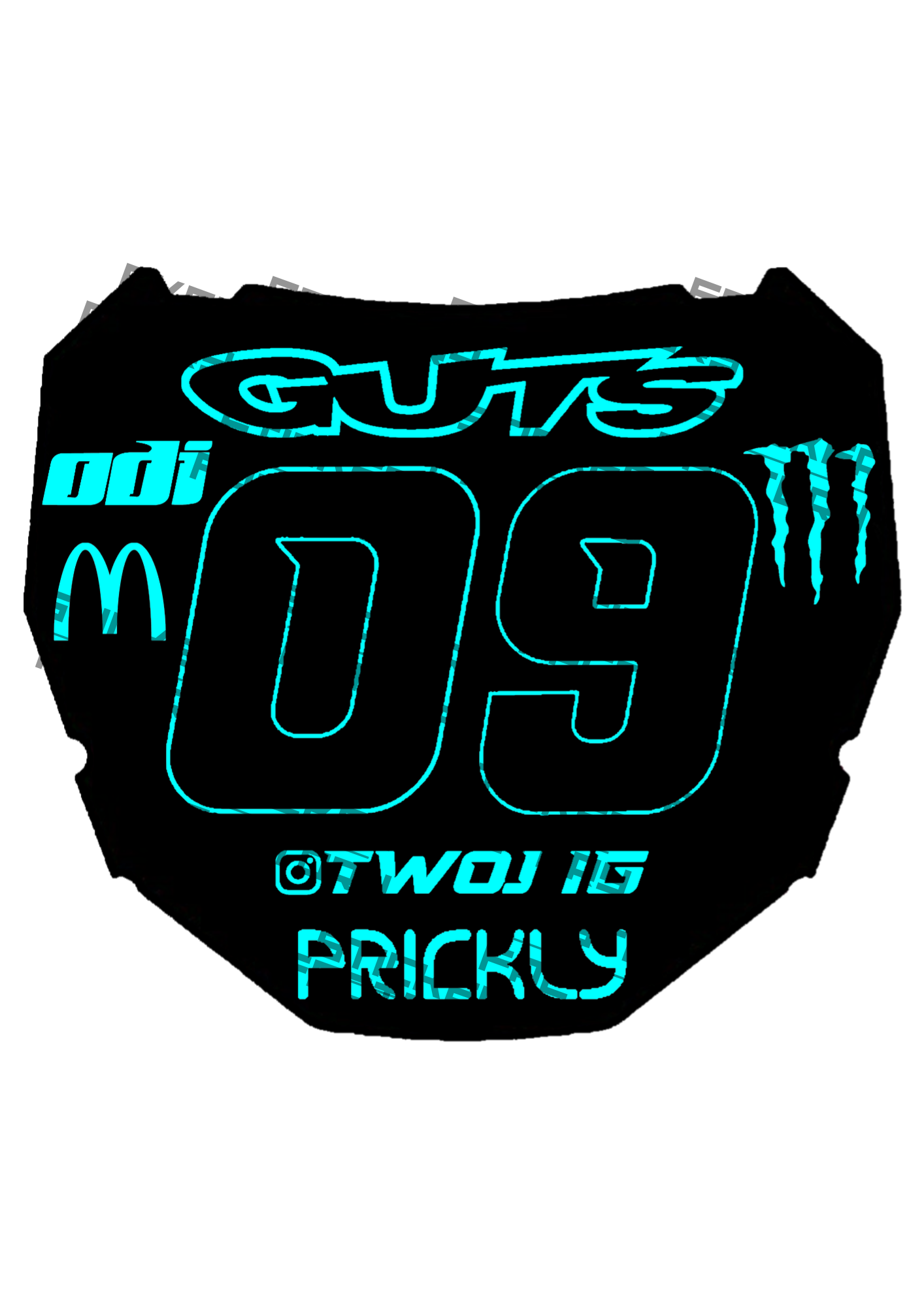 Naklejka na Odi Plate (styl 1)