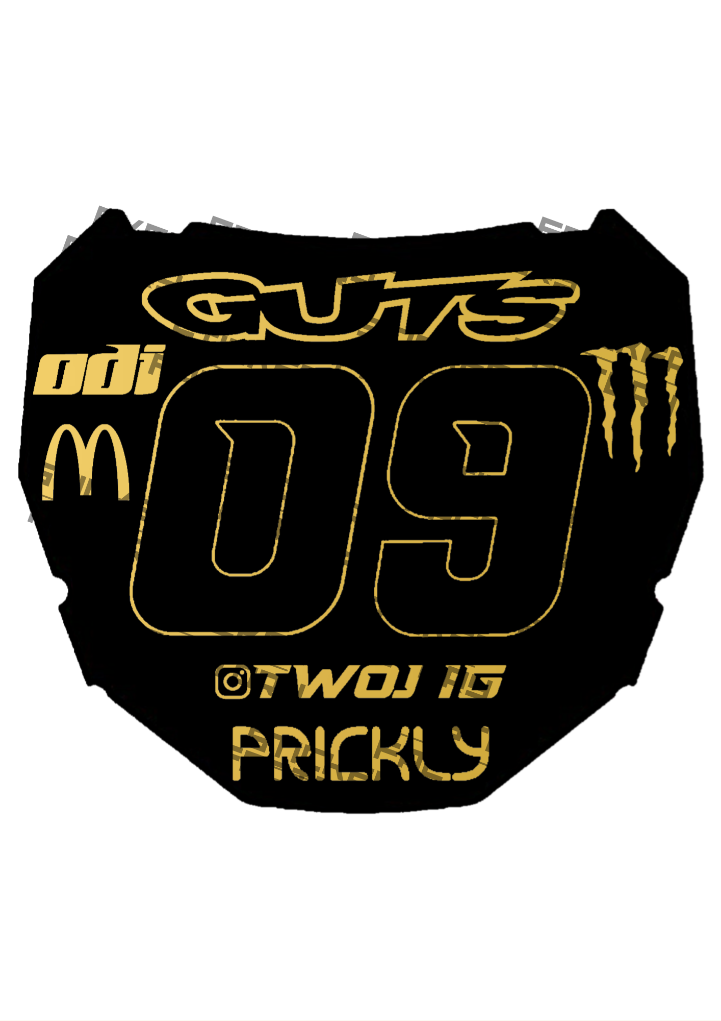 Naklejka na Odi Plate (styl 1)