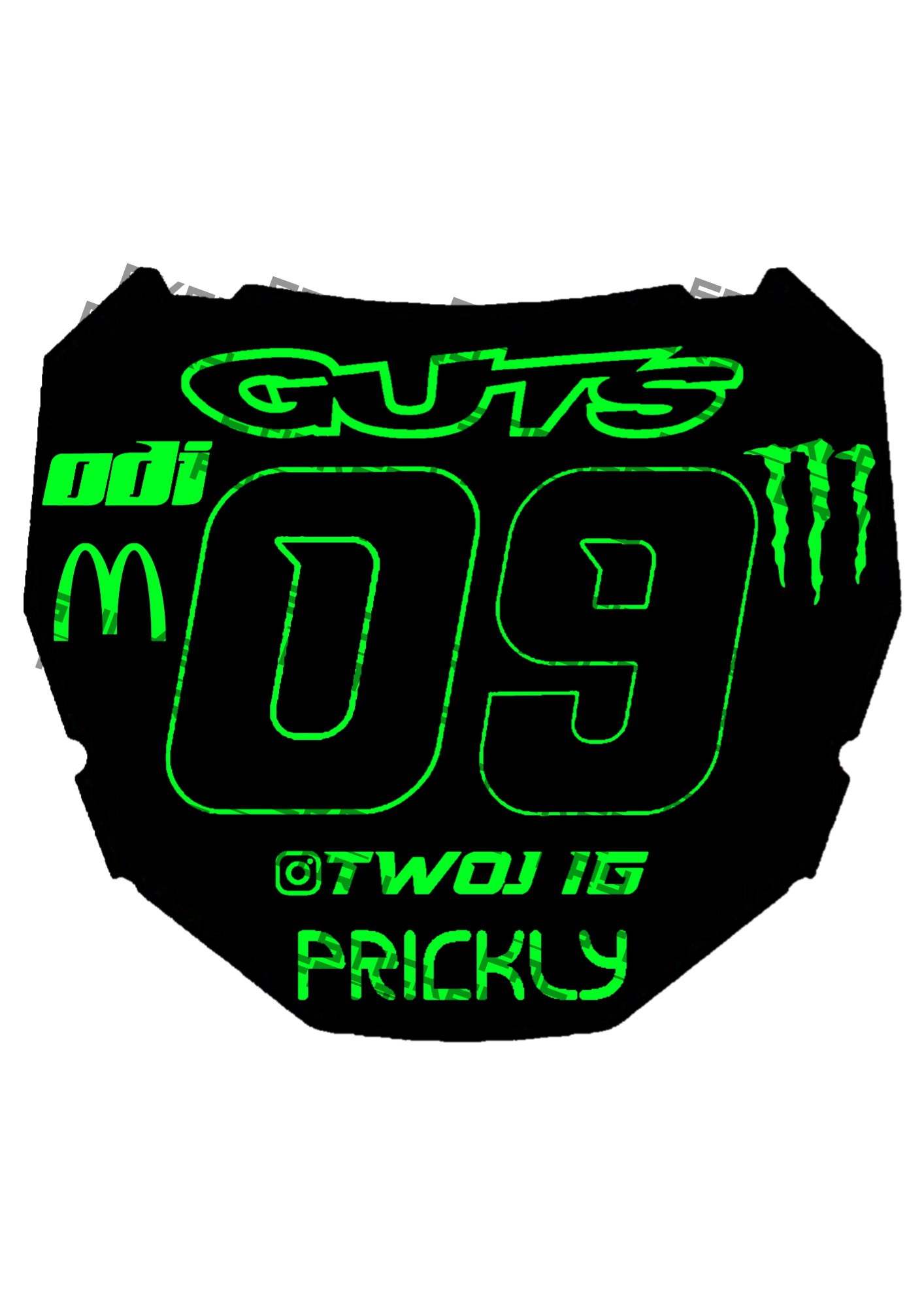 Naklejka na Odi Plate (styl 1)