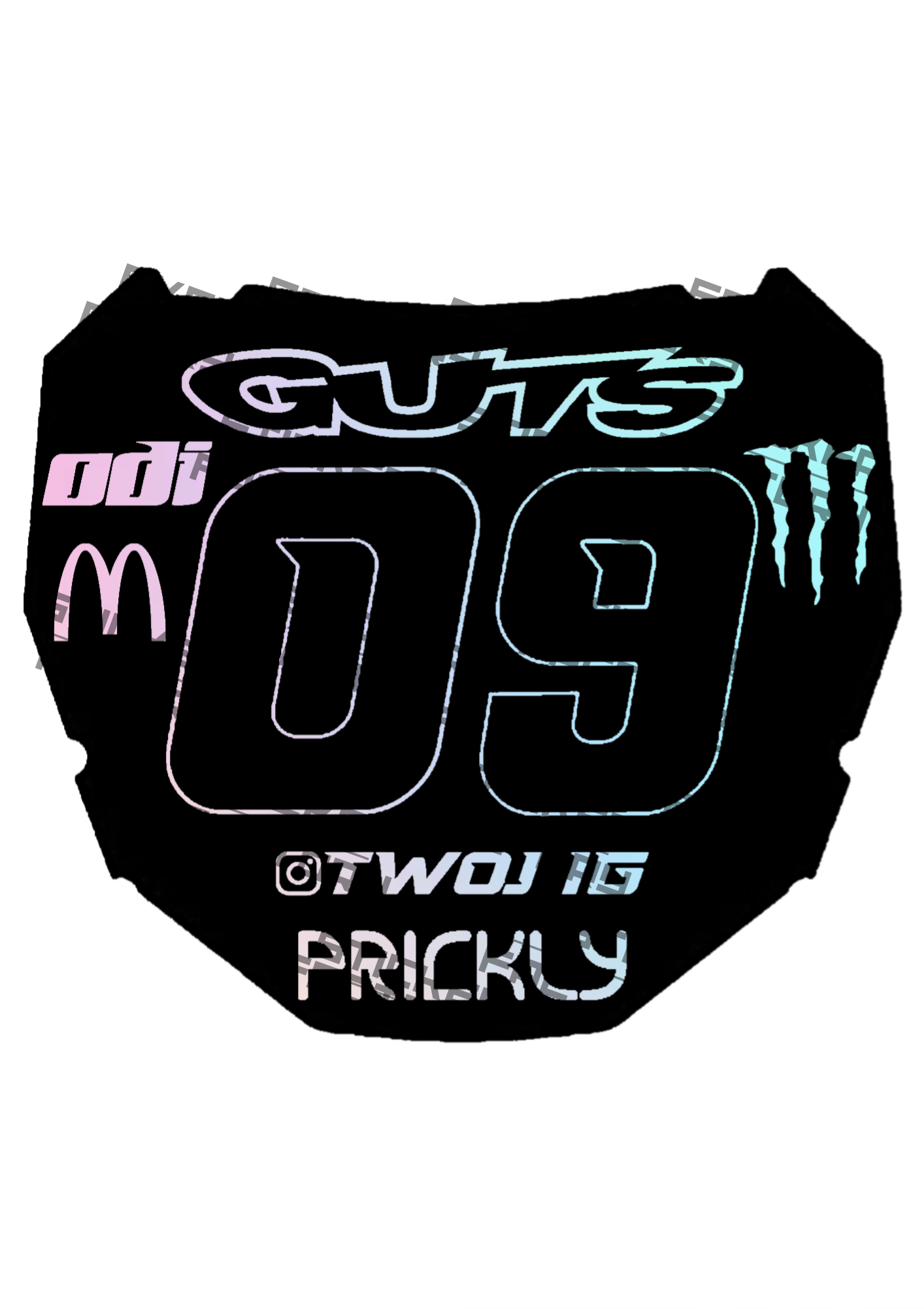 Naklejka na Odi Plate (styl 1)