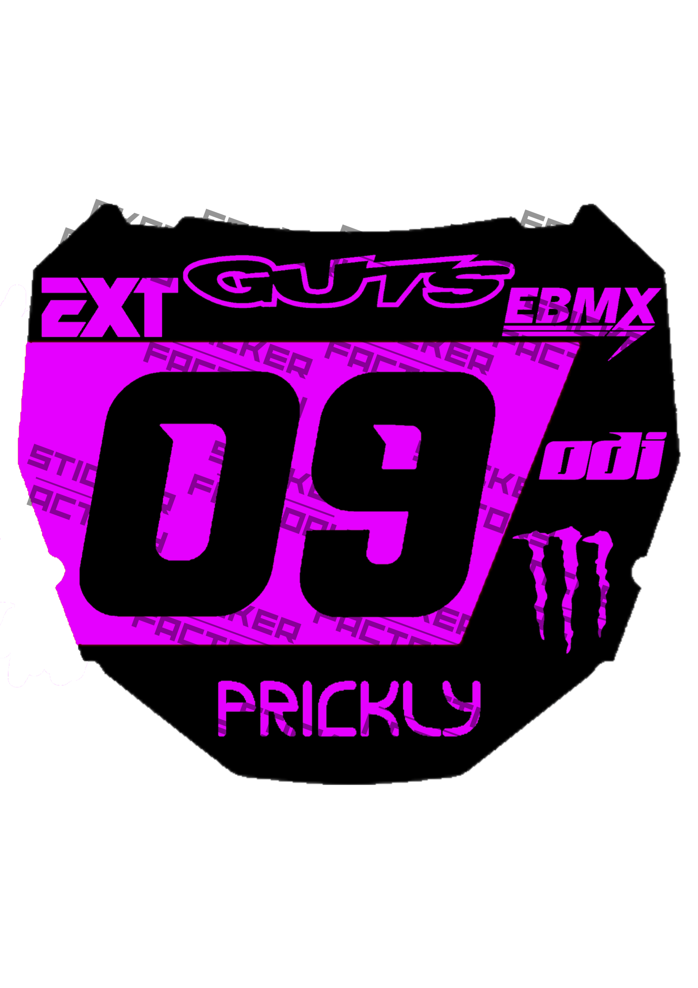 Naklejka na Odi Plate (styl 3)