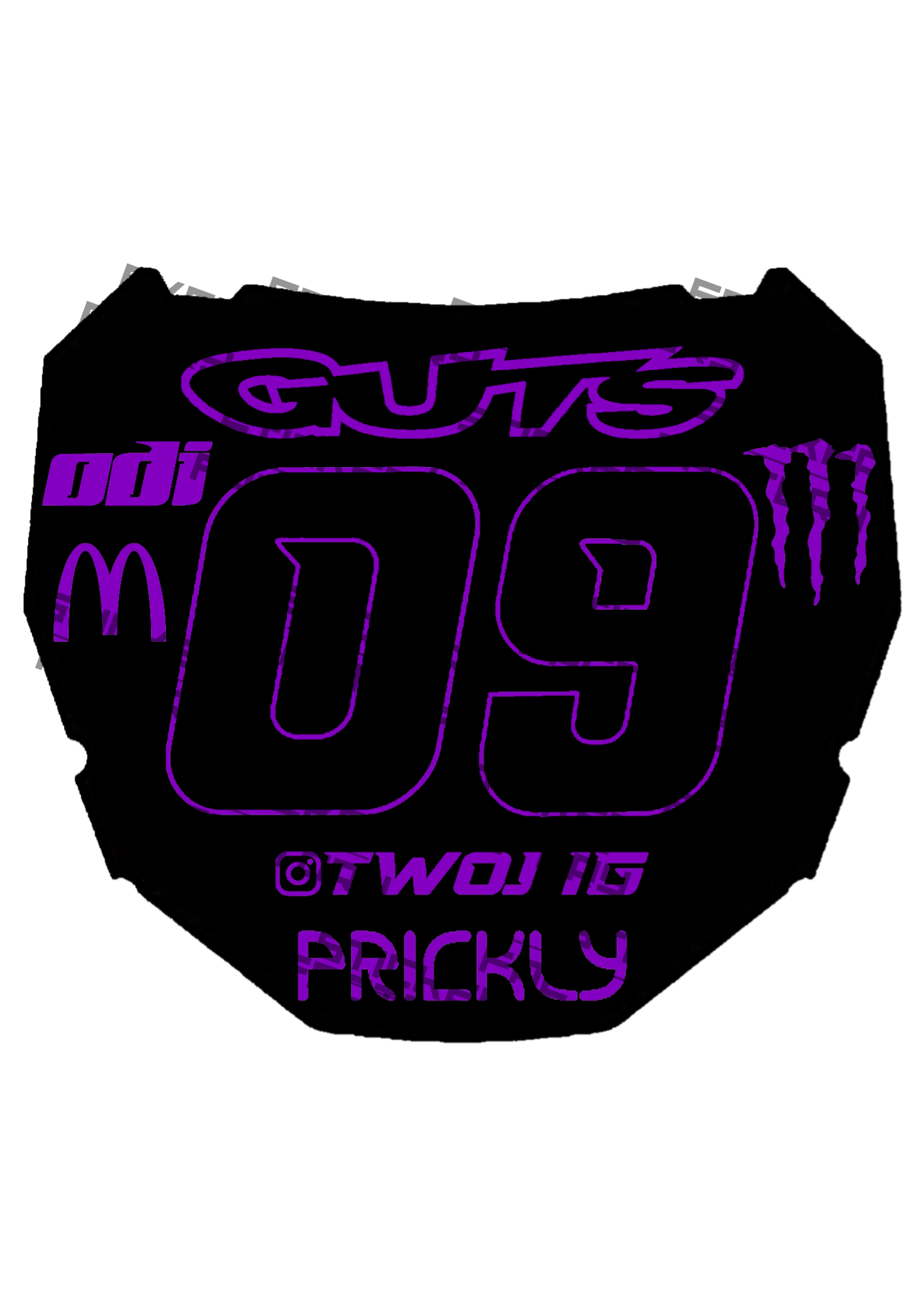 Naklejka na Odi Plate (styl 1)