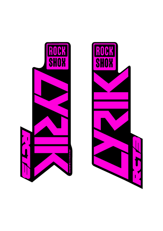 Naklejka na amortyzator Rock Shox Lyrik RCT3