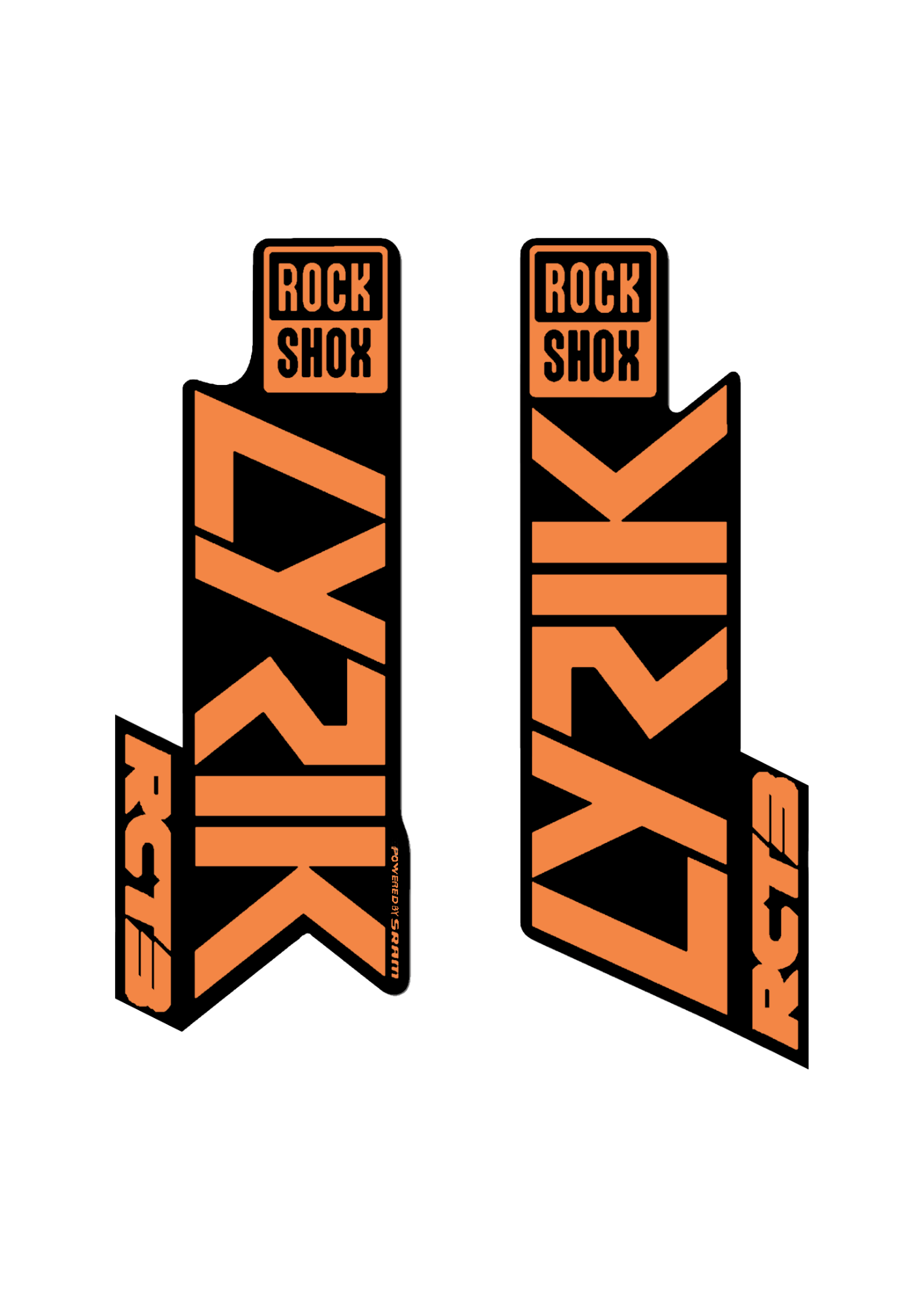 Naklejka na amortyzator Rock Shox Lyrik RCT3