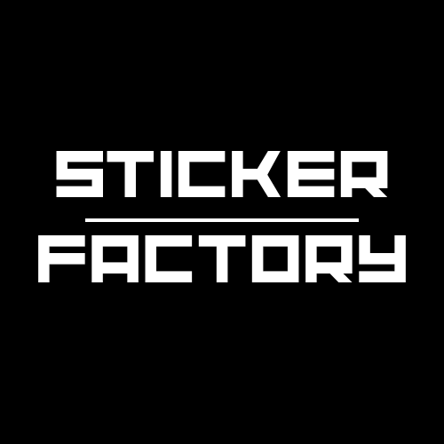 Naklejka logo STICKER FACTORY 6x6 1szt.